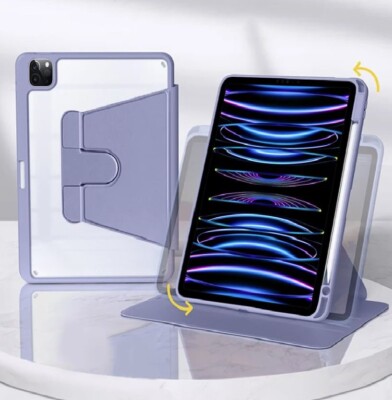 Smart Case for iPad Pro 12.9'' 6th/ 5th/ 4th Gen Cover Stand with Auto Wake/Sleep