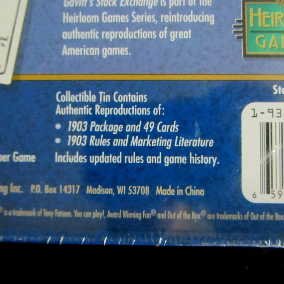 GAVITT'S STOCK EXCHANGE GAME--HEIRLOOM GAMES--BRAND NEW IN SHRINK WRAP - Image 4 of 4