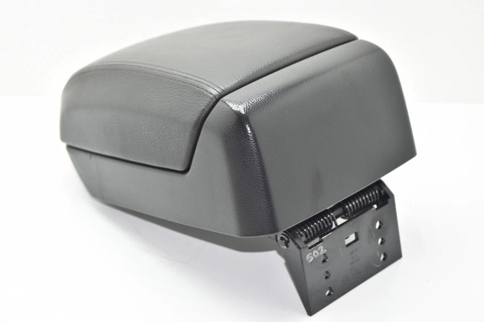 💎 2008-2010 Saturn Vue Black Center Console Leather Armrest Lid Storage OEM - Image 4 of 4
