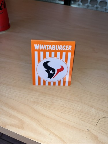 Houston Texans Limited Edition Whataburger Tischzelt Nummer 50 Top Zustand - Bild 5 von 5