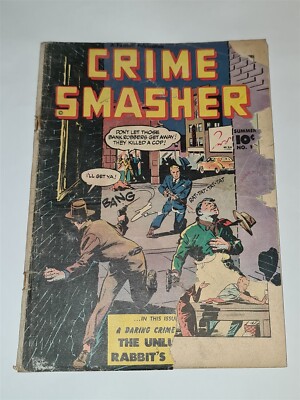 CRIME SMASHER #1 FR (1.0) JANUARY 1948 SPY STORY FAWCETT COMICS