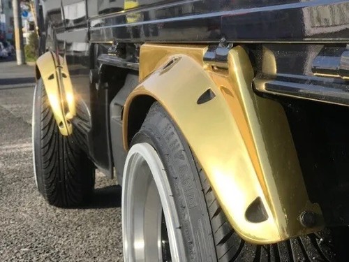 Fender flares over arch unpainted FRP for Suzuki carry DA16T mini kei truck JDM - Picture 2 of 5