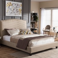 Wholesale Interiors Baxton Studio Upholstered Platform Bed on sale Wholesale Interiors Baxton Studio Upholstered Platform Bed on sale