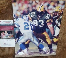 Autographed Packers Gilbert Brown #93 8x10 Photo Football JSA COA