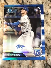 2019 Bowman Baseball Chrome Ryan O'Hearn Blue Refractor Auto RC #020/150