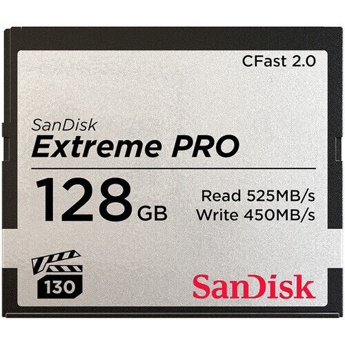 SanDisk Extreme Pro 128GB CFast 2.0 525MB/s Memory Card - Picture 1 of 1