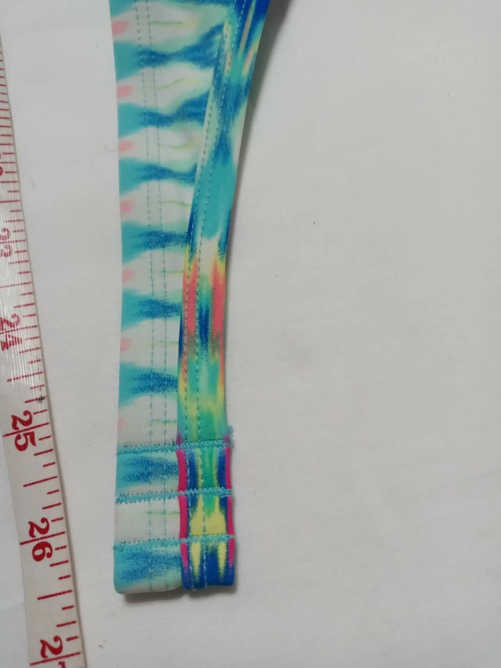 Conjunto de bikini de natación para mujer XHILARATION parte superior (M) e inferior (S) colorido geo luz push up Foto 4 de 4