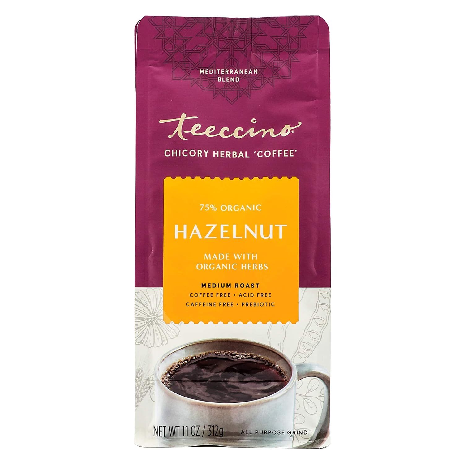 Средиземноморский травяной кофе Teeccino с фундуком 11 унций 4390₽