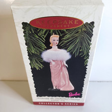 Hallmark Keepsake Christmas Ornament Barbie The Enchanted Evening 1996 Box