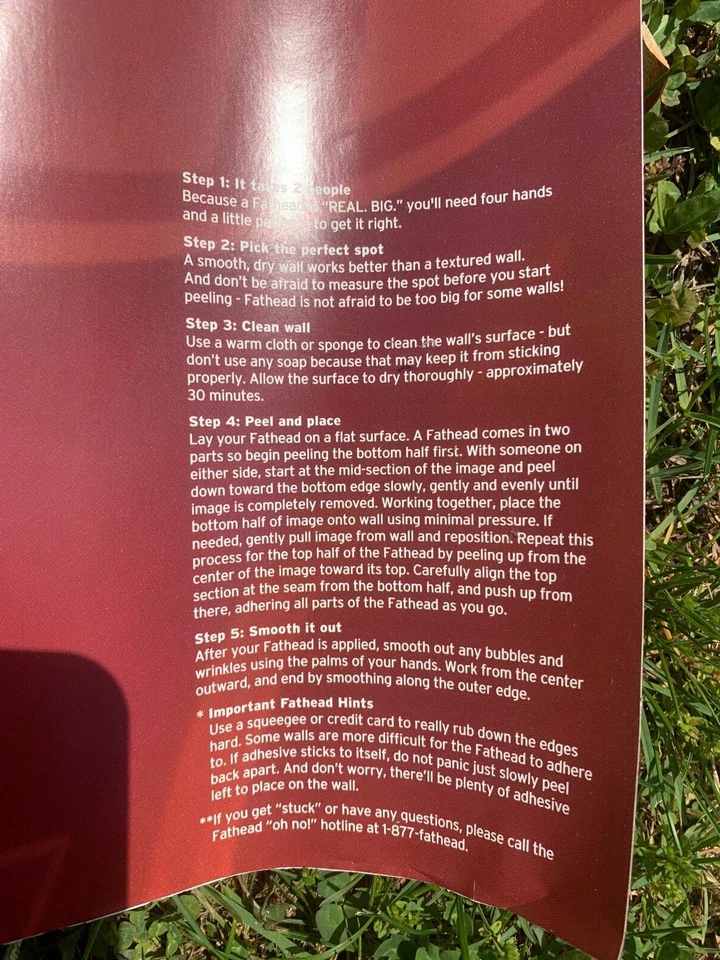 Enorme coche de carreras Mark Martin Fathead gráfico de pared pelar y pegar 39" por 89" Foto 4 de 4