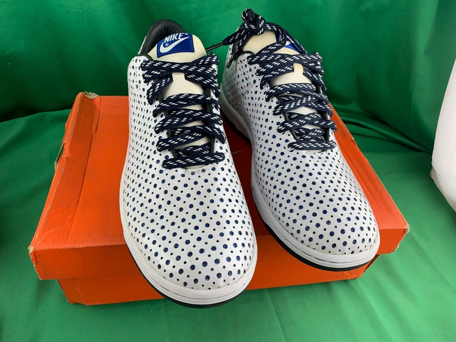 Baskets à chaussures blanches Nike Air DUNK LOW SUPREME US Taille 12 316332 141 Swoosh