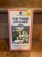 The Three Stooges VHS Tape They Stooge to Conga And Other Nyuks  Movie Video