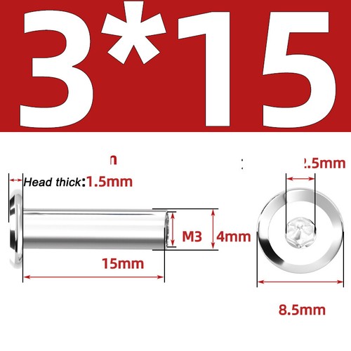 M2 - M10 Sleeve Nuts Flat Head Hexagon Socket Furniture Cap A2 Stainless steel - Picture 30 of 145