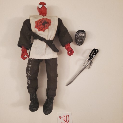 BANDAI - ワーコレ ayapanman 396 - SpiderMan Adventure Hero Ninja Figure Toy Biz 2000