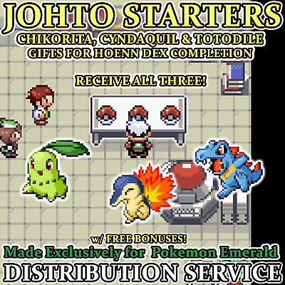 Pokemon Emerald, HOW TO COMPLETE HOENN POKEDEX EASILY AND GET JOHTO  STARTERS