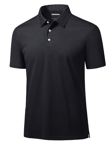 Men's Casual Polo Shirts Short Sleeve Quick Drying Outdoor Golf Sport Work Tops - Picture 37 of 126