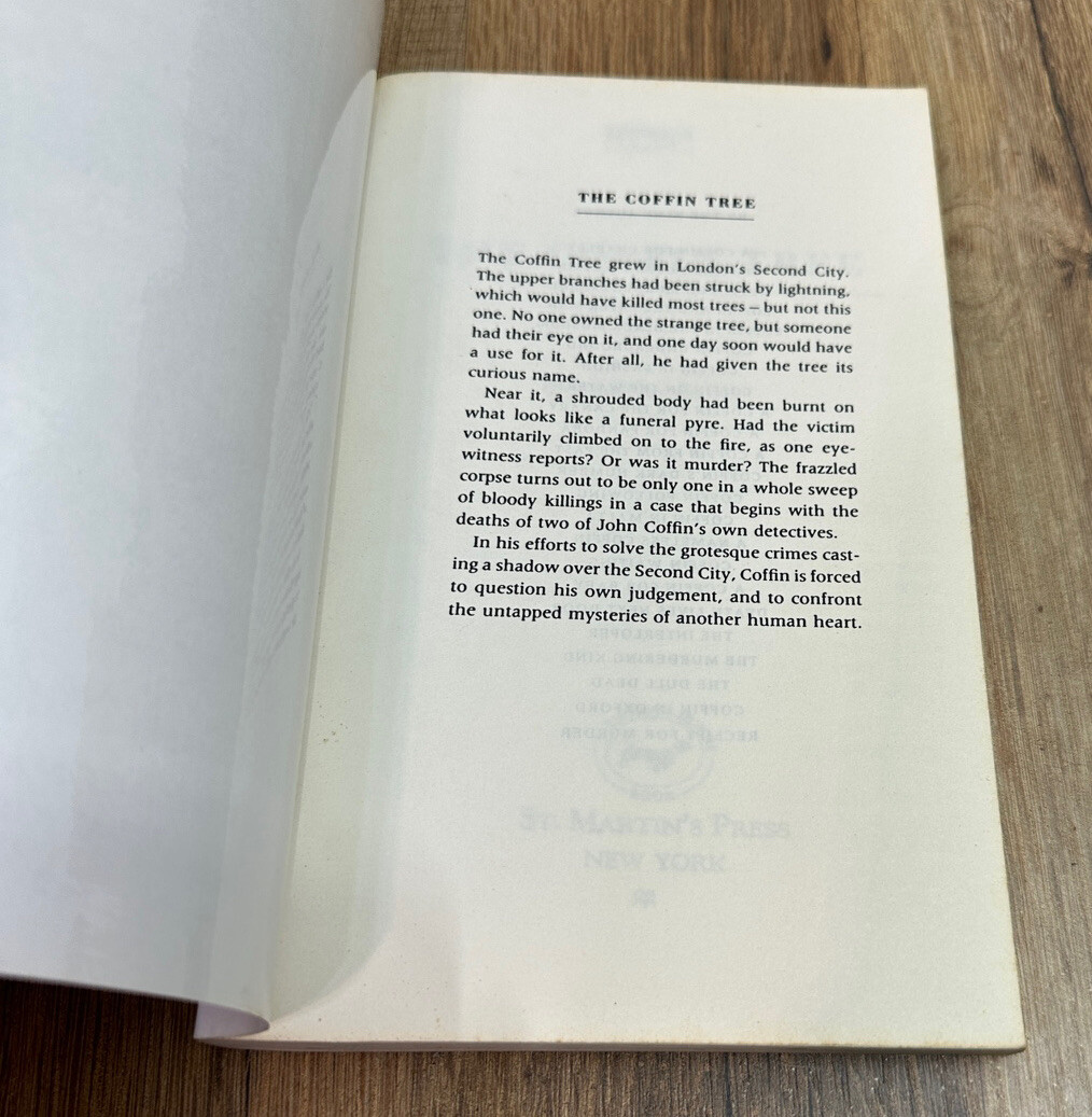 The Coffin Tree by Gwendoline Butler Advanced Uncorrected Proof Paperback