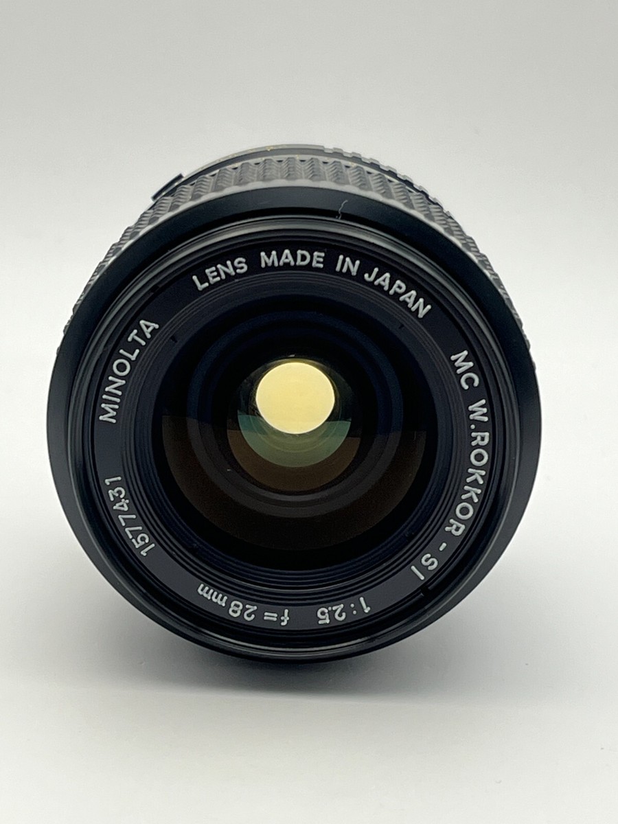 EXC] Minolta MC W.Rokkor-SI 28mm f/2.5 Wide Angle Lens From