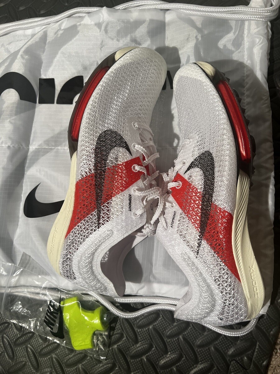 Nike Air Zoom Victory EK sz 8.5 Track Spikes White / Chile Red