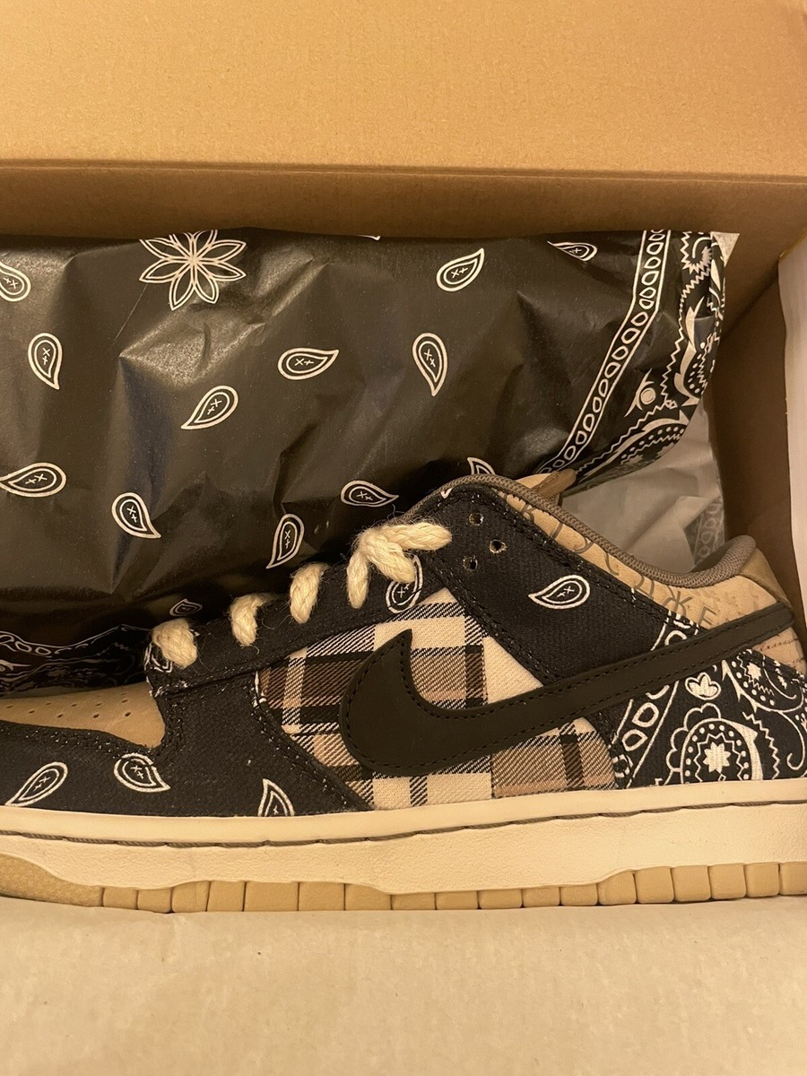 Nike SB x Travis Scott Dunk Low Premium Cactus Jack Size 8 Nike SB x Travis Scott Dunk Low Premium Cactus Jack Size 8