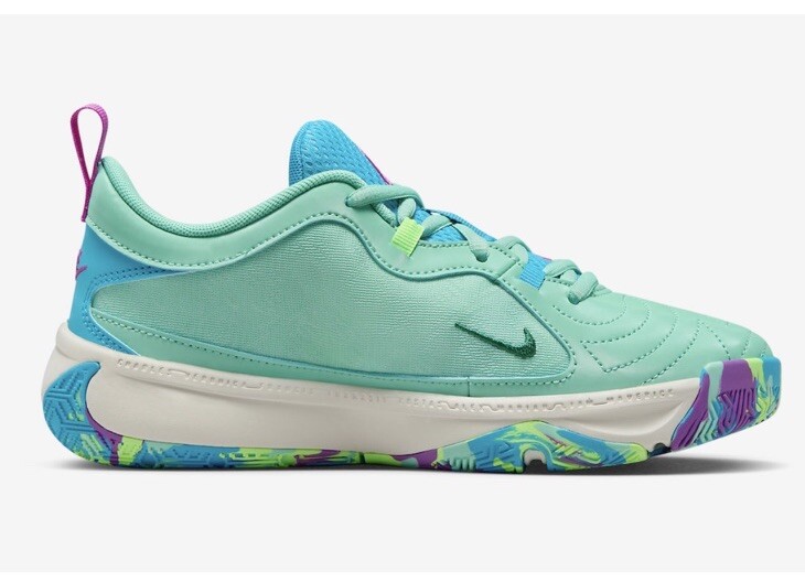 Nike Zoom Freak 5 (GS)5Y Basketball Shoes Emerald Rise/Blue