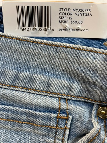 SEVEN 9"inseam SUNSET BERMUDA Fray Hem Short size 12 color Ventura MSRP $59.00 - Picture 4 of 6