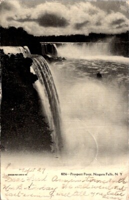 Postcard View of Niagara Falls Prospect Point Niagara Falls New York 1906  13418