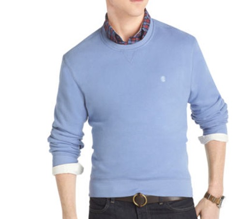 NUEVO SUÉTER SUDADERA DE LANA DE GAMUZA IZOD CUELLO REDONDO S - Imagen 14 de 18