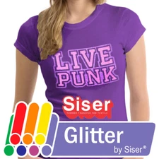 Siser Glitter Heat Transfer Vinyl HTV for T-Shirts 20" Roll(s)