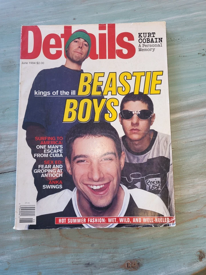 Details Magazine JUNE 1992 Fashion Music Tim Burton Beastie Boys KURT COBAIN Foto 3 de 4