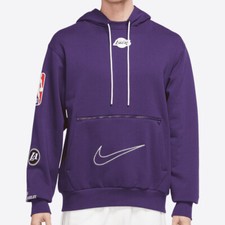 Nike NBA Los Angeles Lakers Courtside City Edition Mens Size M Hoodie DN4725 535