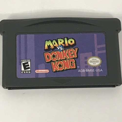 Mario vs. Donkey Kong Nintendo Game Boy Advance Game Used Tested Works!