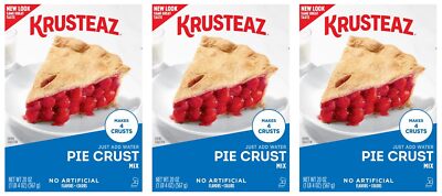 Krusteaz Traditional Light Flaky Pie Crust Mix Pack of 3 20 Ounce Boxes
