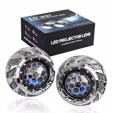 3.0 Honeycomb Bi Led Projector Lens Silver Rgb Shrouds Retrofit Kit Universal