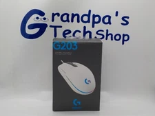 New Logitech G203 Wired Gaming Mouse White