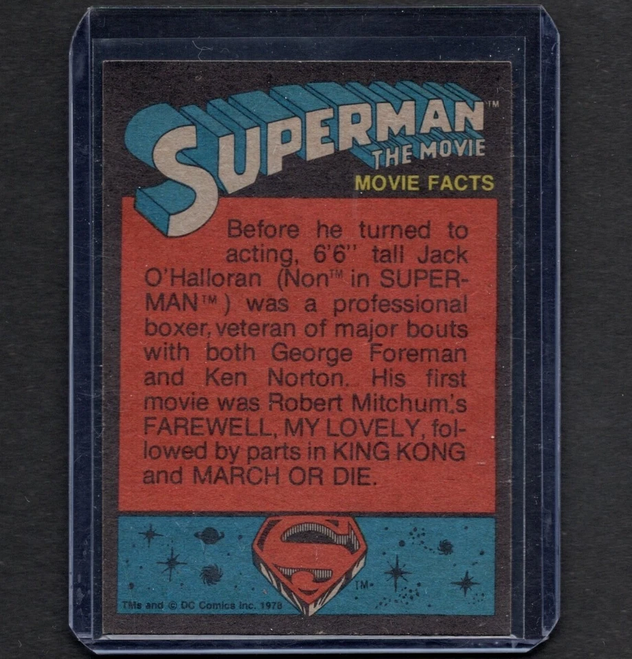 SUPERMAN 1978 Topps Movie Trading Card #4 PSA - Image 2 of 2