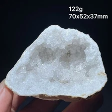 natural white crystal cave treasure trove shines brightly and beautifully