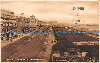 R148341 Vogelperspektive von Hove und Brighton. Dennis. 1918