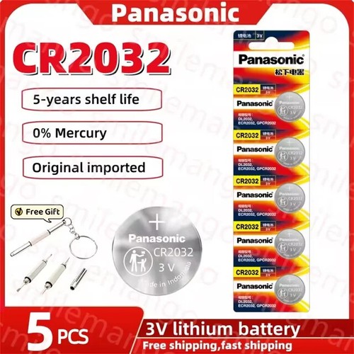 2-10PCS Original Panasonic CR2032 3V WATCH Battery DL2032 BR2032 5004LC 2032 - Picture 8 of 9