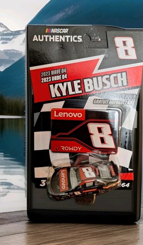 NASCAR AUTHENTICS.. 2023 WAVE 04.. KYLE BUSCH.. LENOVO CAR NUMBER 8.. 1:64 SCALE - Picture 5 of 6