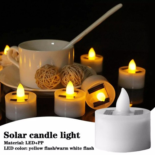 1/5pcs Solar LED Candle Tea Lights Solar Candle lamp Garden Outdoor - Picture 7 of 26