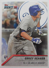 2016 Topps Bunt #15 COREY SEAGER RC Rookie  Los Angeles Dodgers Baseball  
