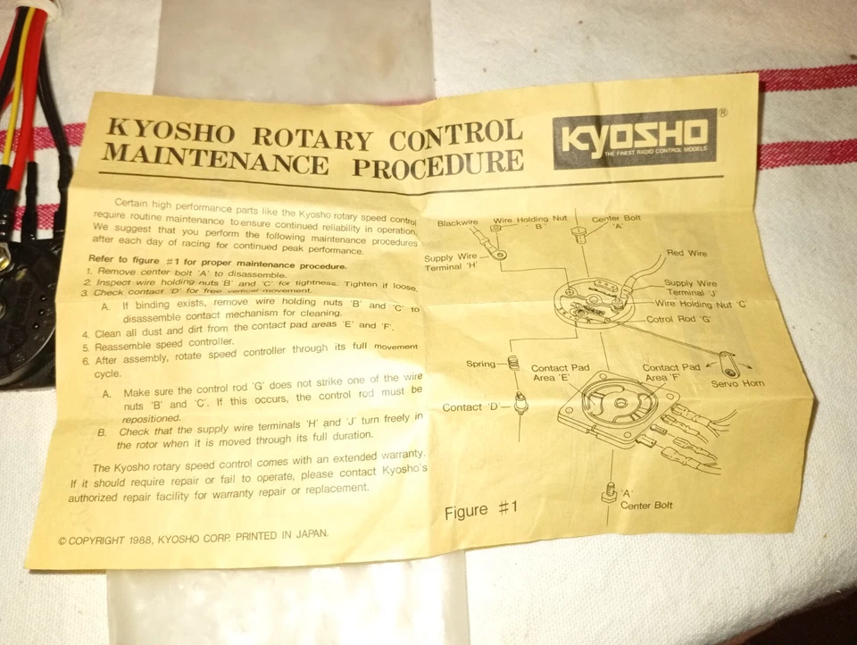 variateur mécanique 1832 kyosho neuf - Photo 4/4