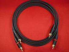 3' Mogami 2964 SPDIF 75 Ohm Dual Superflexible Cable w/ Neutrik Gold RCA.