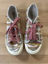 KEEN Elsa Desert print Canvas Sneakers Trainers Neutral colors Shoes Women 10