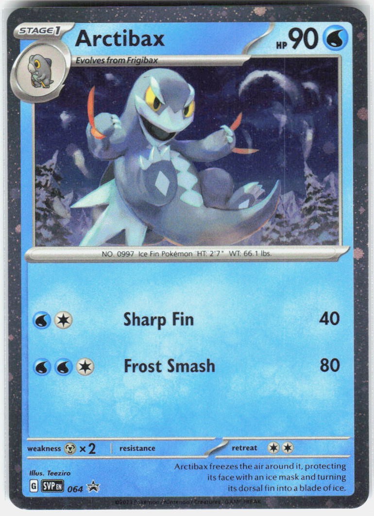 Arctibax (Cosmos Holo) 064 Promo Scarlet & Violet Promo Pokemon Near Mint