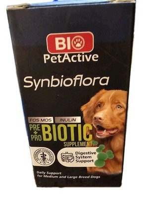 Bio PetActive Synbioflora Pre + Pro Biotic Supplement For Dogs Exp: 8/19/27