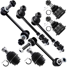 8 Pcs Front Ball Joints Anti Sway Stabilizer Bar Linkage For 2003-09 Lexus GX470