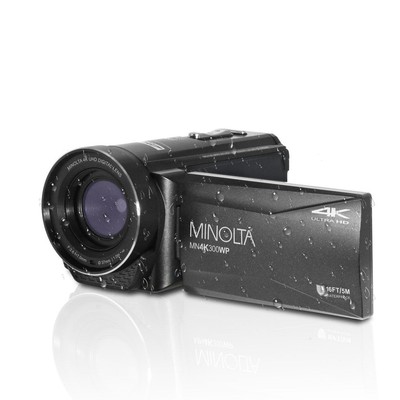 Minolta MN4K300WP 4K Ultra HD / 56 MP Waterproof Camcorder (Black