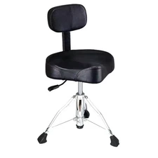 Drum Throne with Backrest, Heavy Duty Adjustable Hydraulic Drum Chair Motorcy...